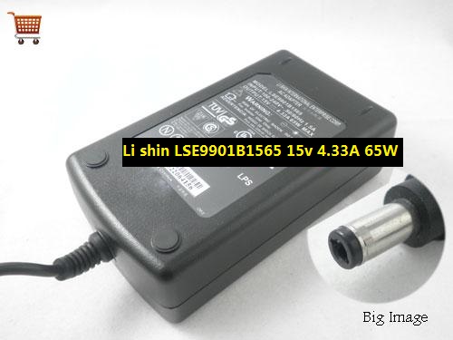 New Li shin LSE9901B1565 15v 4.33A 65W AC Adapter Power Supply